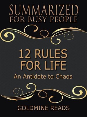 cover image of 12 Rules for Life--Summarized for Busy People